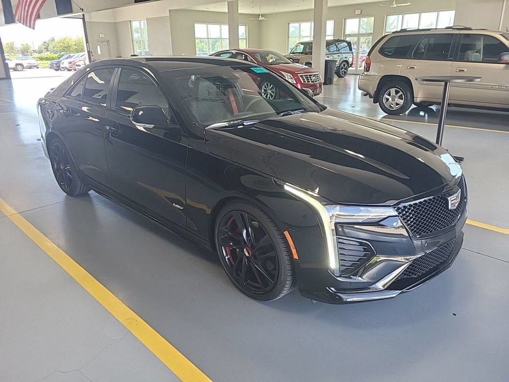 Used 2025 Cadillac CT4 V w/ LPO, Red Accent Package RWD image 5