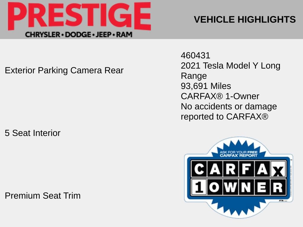Used 2021 Tesla Model Y Long Range AWD/4WD image 4