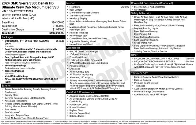 Used 2024 GMC Sierra 3500 Denali Ultimate image 29