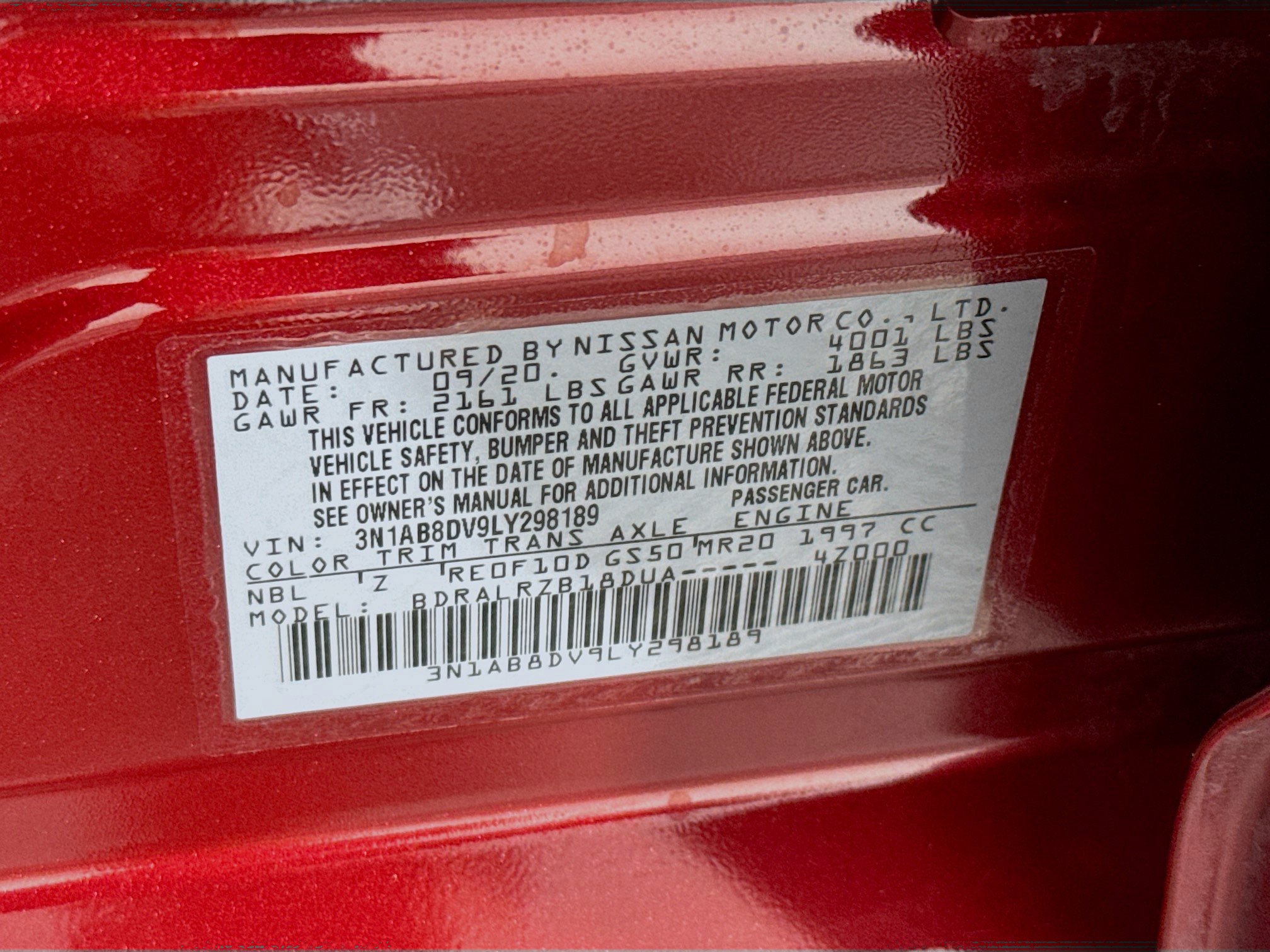 Used 2020 Nissan Sentra SR w/ Electronics Package FWD image 64