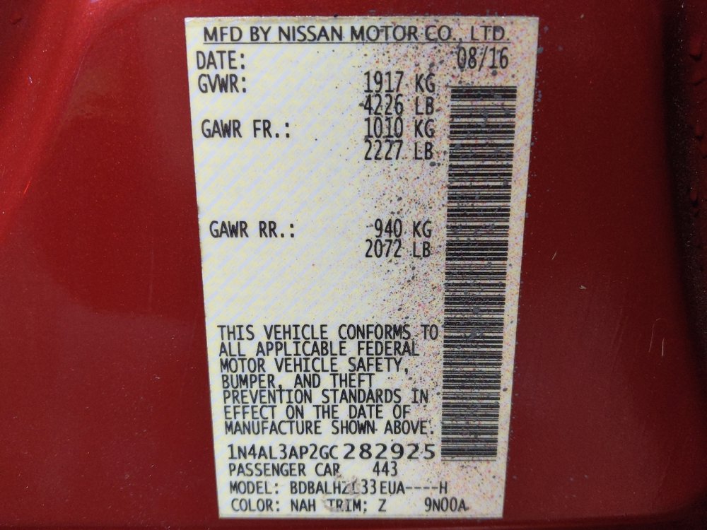 Used 2016 Nissan Altima 2.5 SR w/ Interior Lighting Package image 33