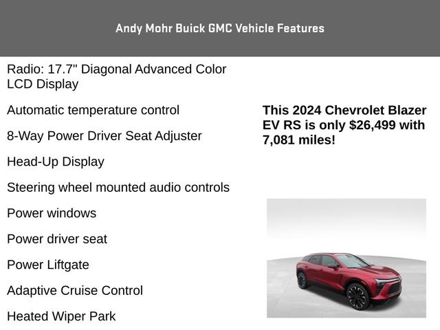 Used 2024 Chevrolet Blazer EV RS image 20