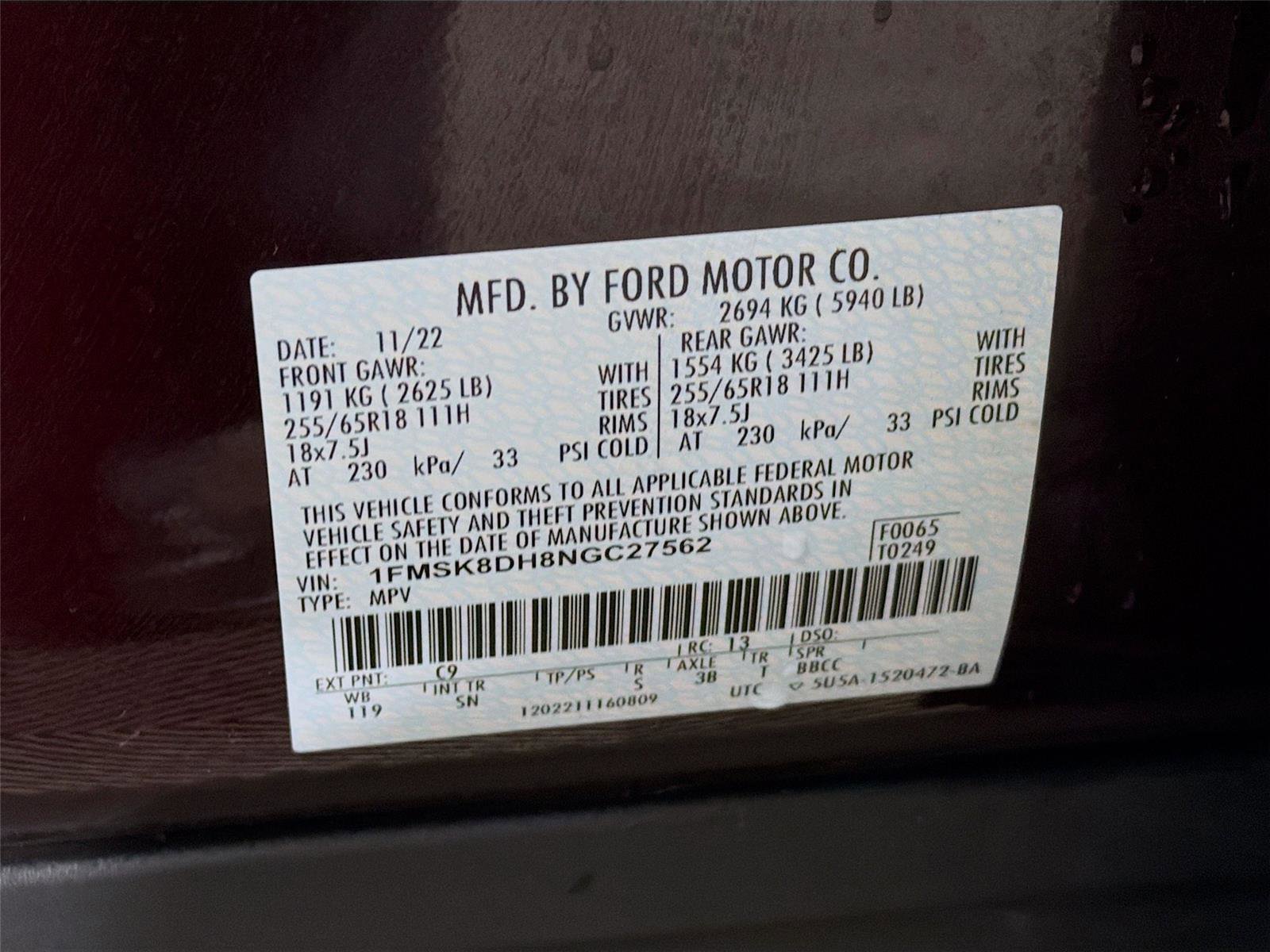 Used 2022 Ford Explorer XLT w/ Equipment Group 202A image 32