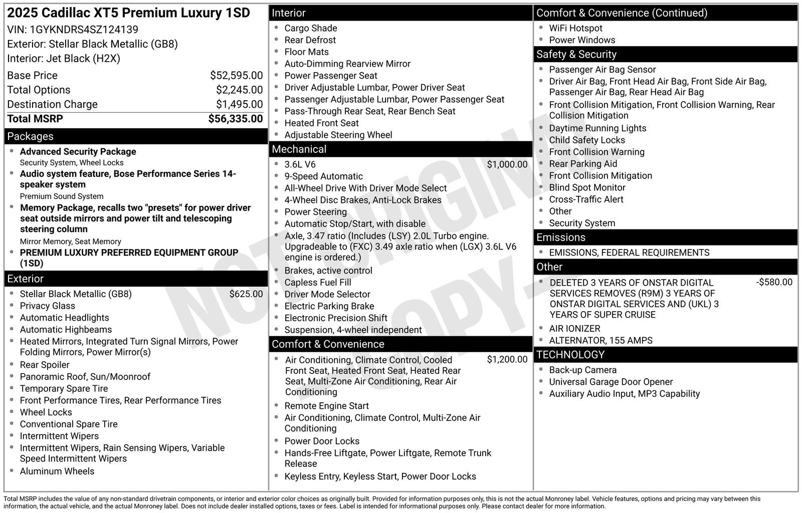 Used 2025 Cadillac XT5 Premium Luxury image 39