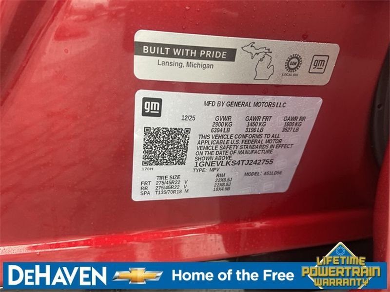 New 2026 Chevrolet Traverse RS w/ LPO, Floor Liner Package AWD/4WD image 35