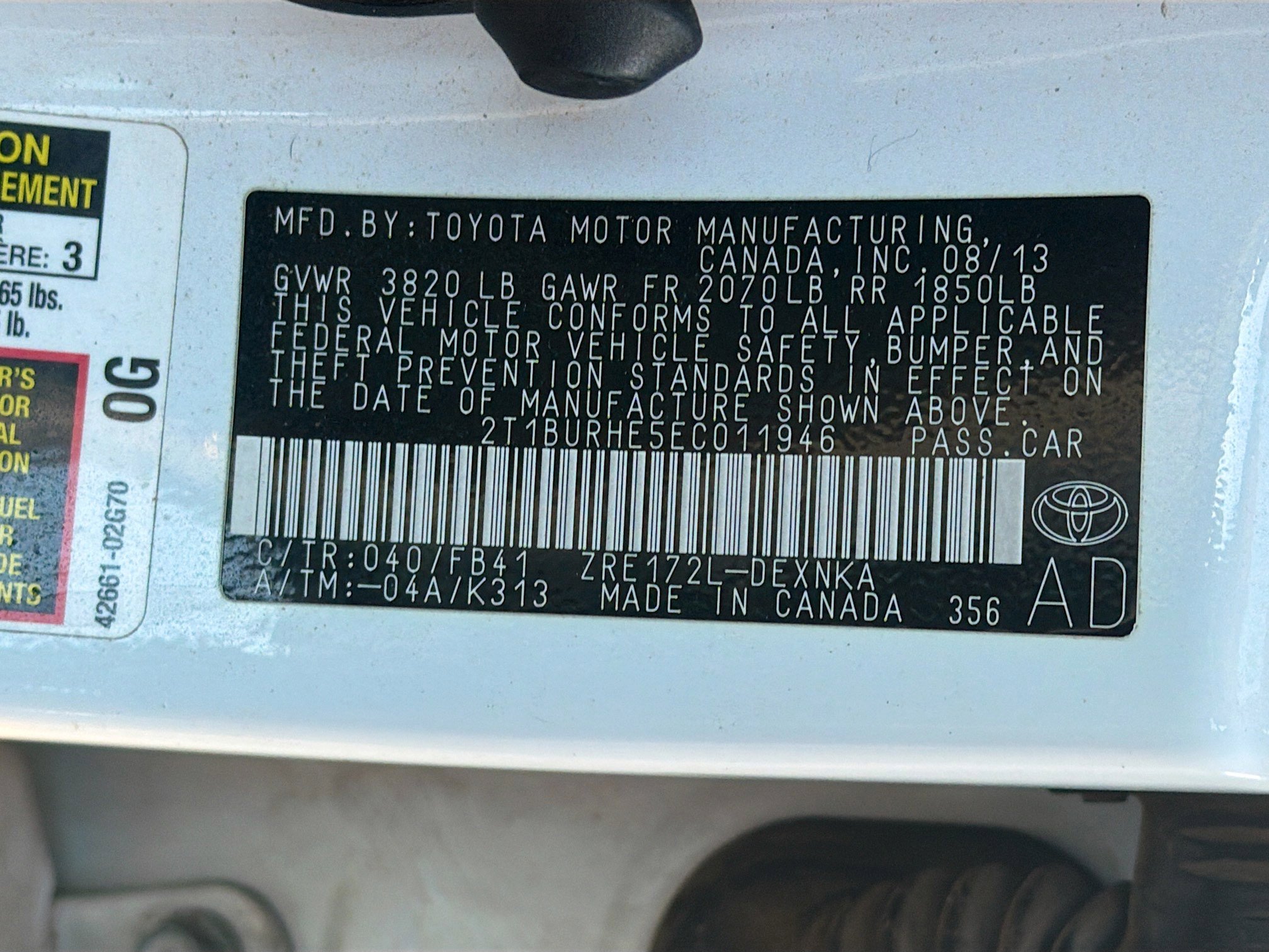 Used 2014 Toyota Corolla LE FWD image 12