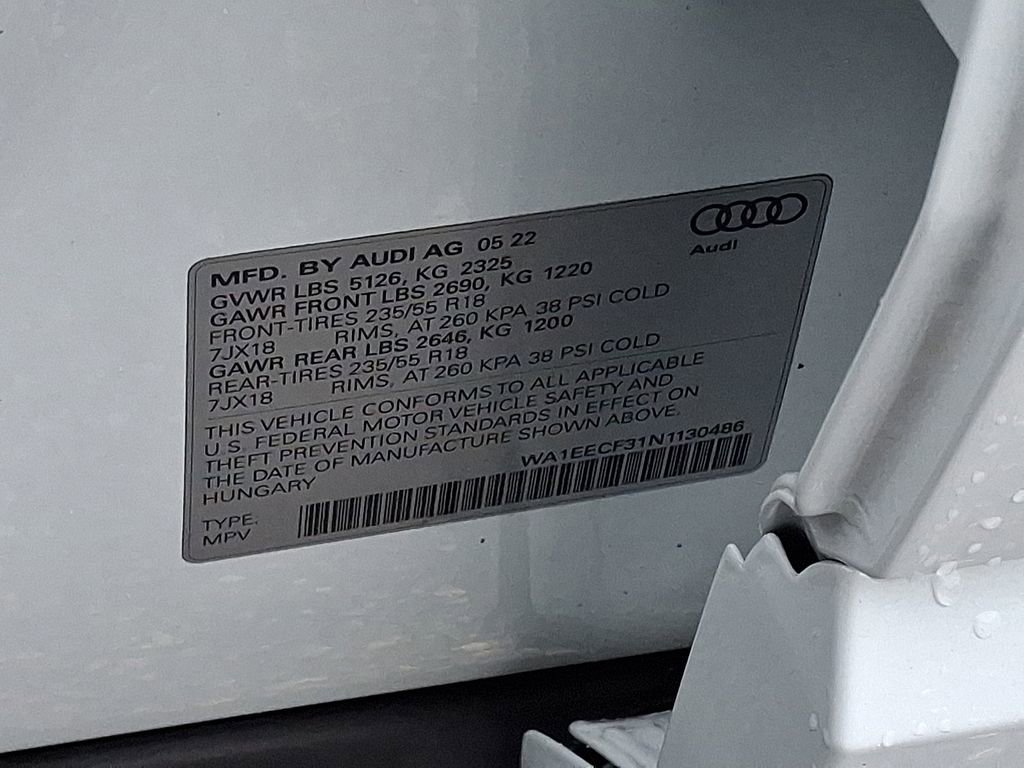 Certified 2022 Audi Q3 2.0T Premium Plus image 27