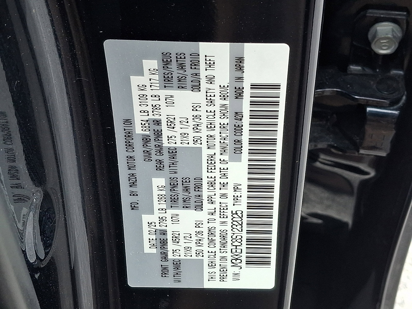 Used 2025 MAZDA CX-90 3.3 Turbo S w/ Premium Plus image 30