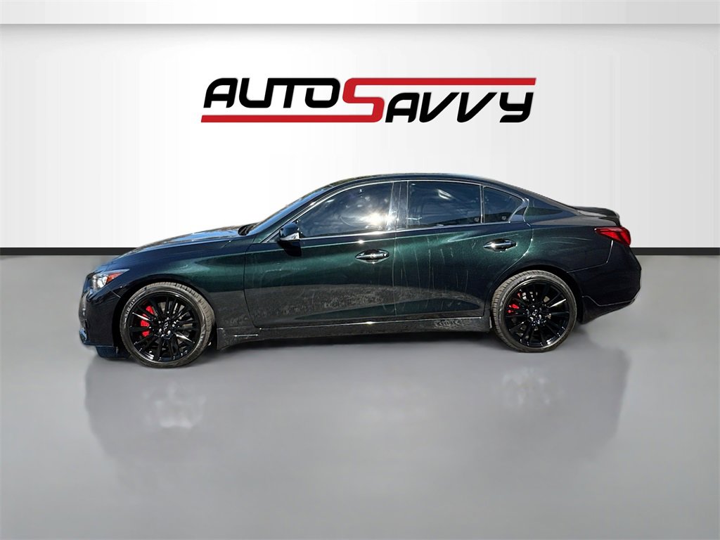 Used 2023 INFINITI Q50 Red Sport 400 w/ Black Opal Edition image 4