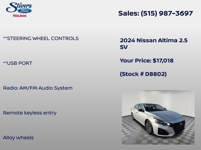 Used 2024 Nissan Altima 2.5 SV image 20