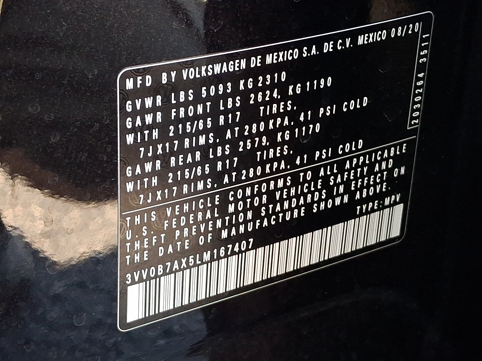 Used 2020 Volkswagen Tiguan S AWD/4WD image 26