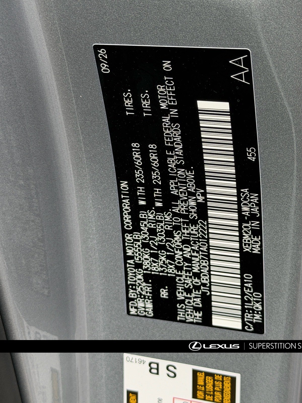 New 2026 Lexus RZ 350e 2WD image 24