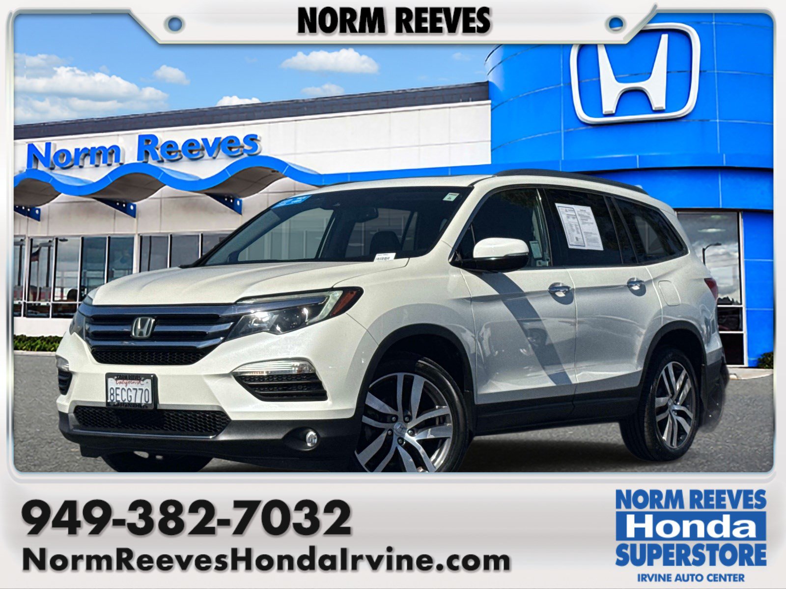 Certified 2018 Honda Pilot Touring