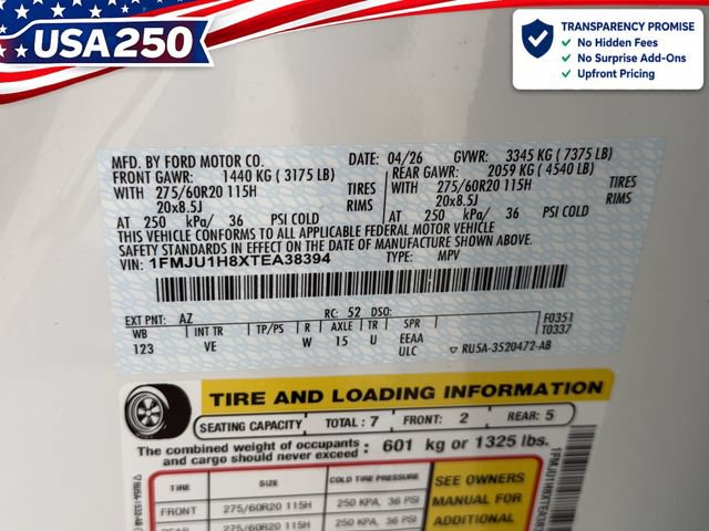 New 2026 Ford Expedition Active RWD image 24
