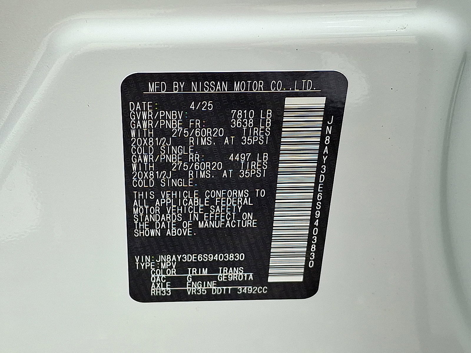 New 2025 Nissan Armada PRO-4X image 11