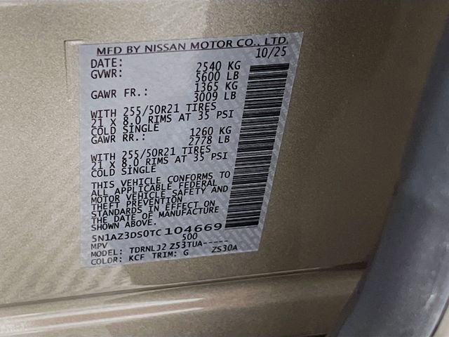 New 2026 Nissan Murano Platinum w/ Cargo Package image 22