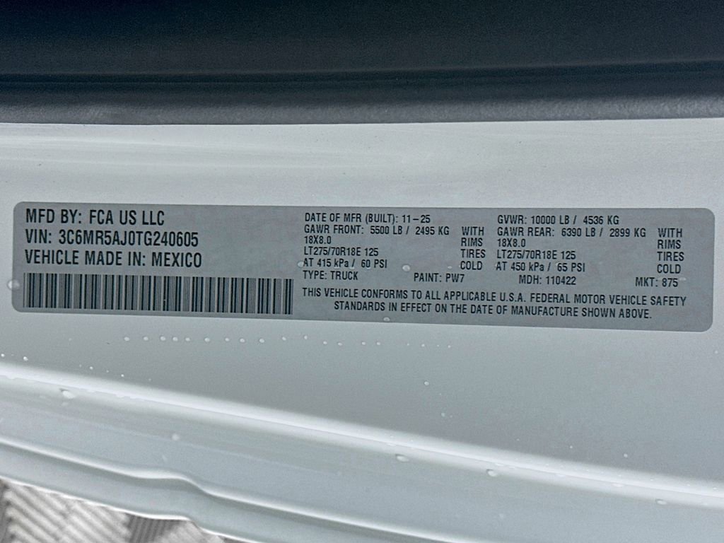 New 2026 RAM 2500 Tradesman w/ Chrome Appearance Group AWD/4WD image 19