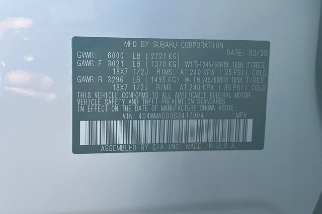 Certified 2025 Subaru Ascent Premium w/ Premium Package AWD/4WD image 24