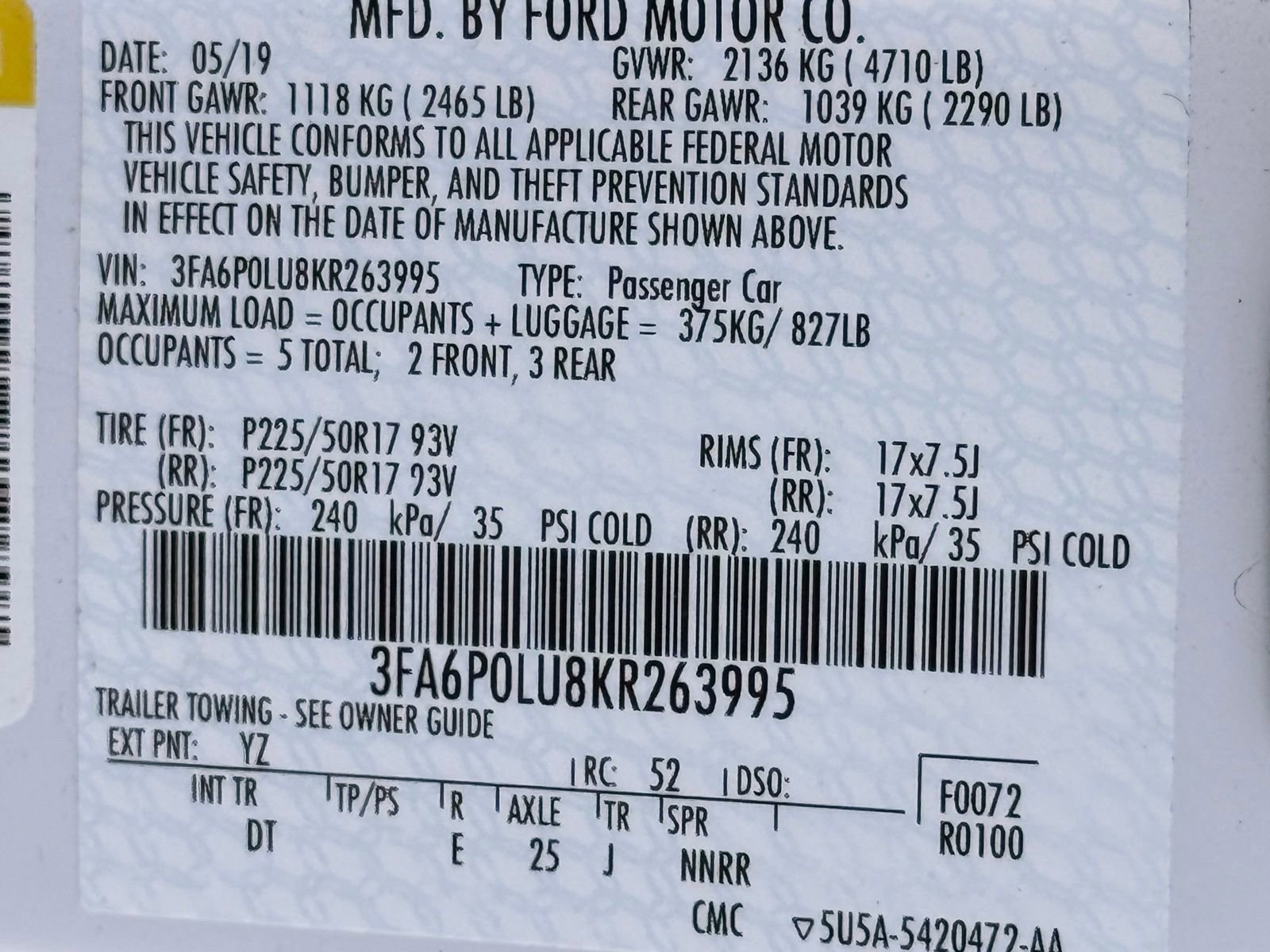 Used 2019 Ford Fusion SE FWD image 33