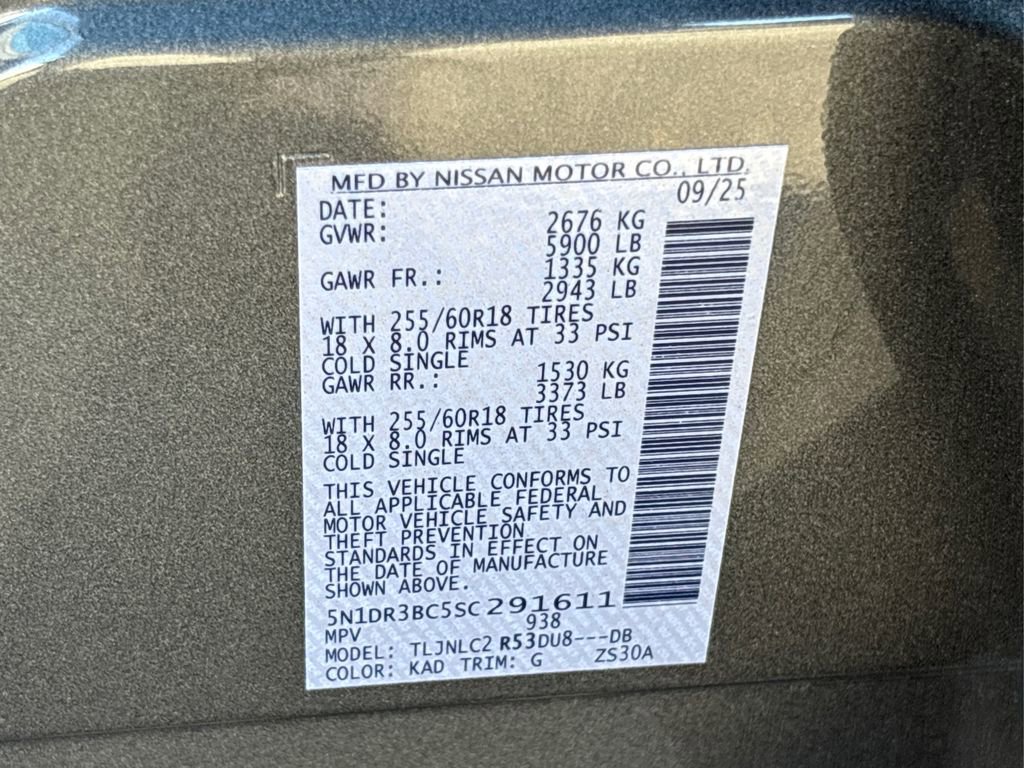 New 2025 Nissan Pathfinder SV image 11