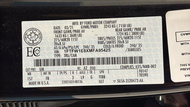 Used 2021 Ford F150 XLT w/ Equipment Group 302A High image 46