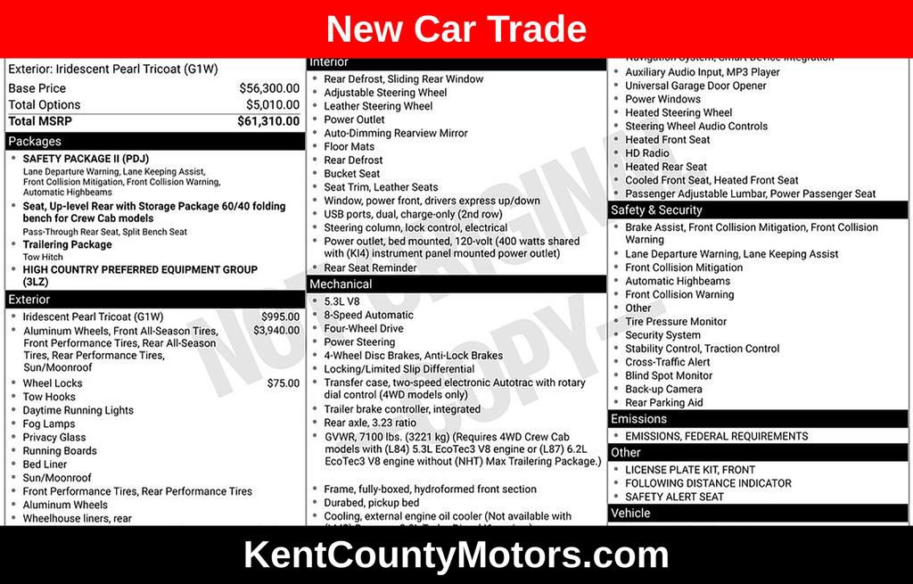 Used 2019 Chevrolet Silverado 1500 High Country