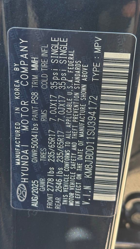 Used 2025 Hyundai Tucson Blue image 9