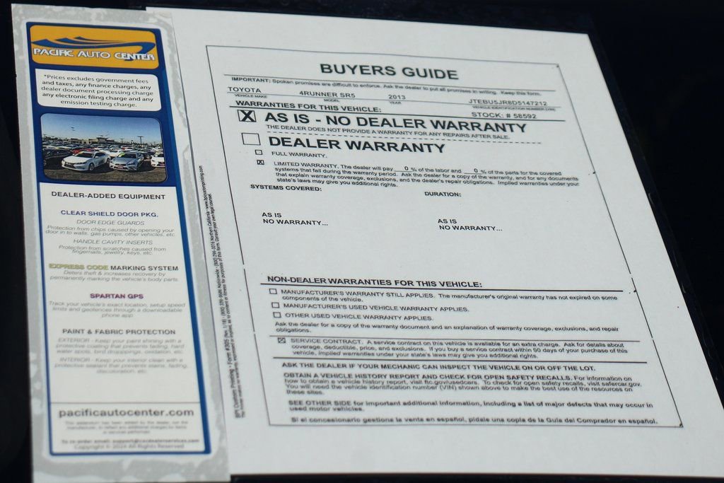 Used 2013 Toyota 4Runner SR5 w/ Convenience Pkg image 47