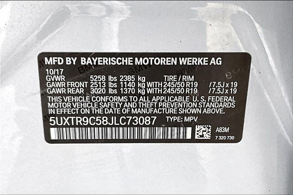 Used 2018 BMW X3 xDrive30i image 19