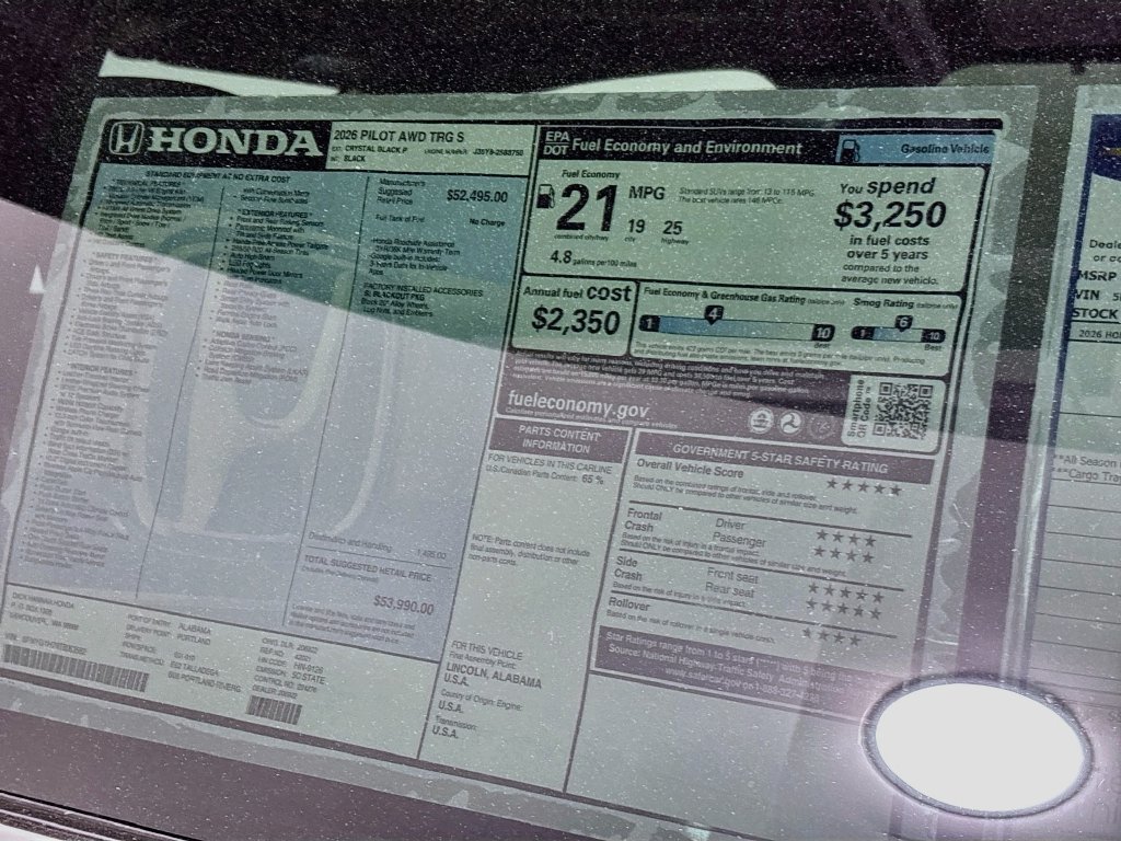 New 2026 Honda Pilot Touring image 25