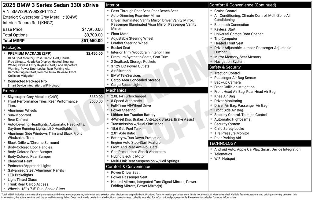 Used 2025 BMW 330i xDrive Sedan w/ M Sport Package image 40