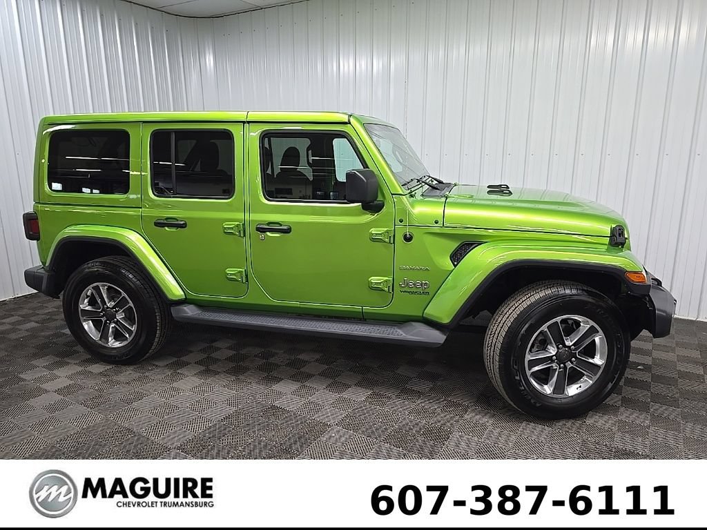 Used 2020 Jeep Wrangler Unlimited Sahara w/ Uconnect 4C Nav & Sound Group