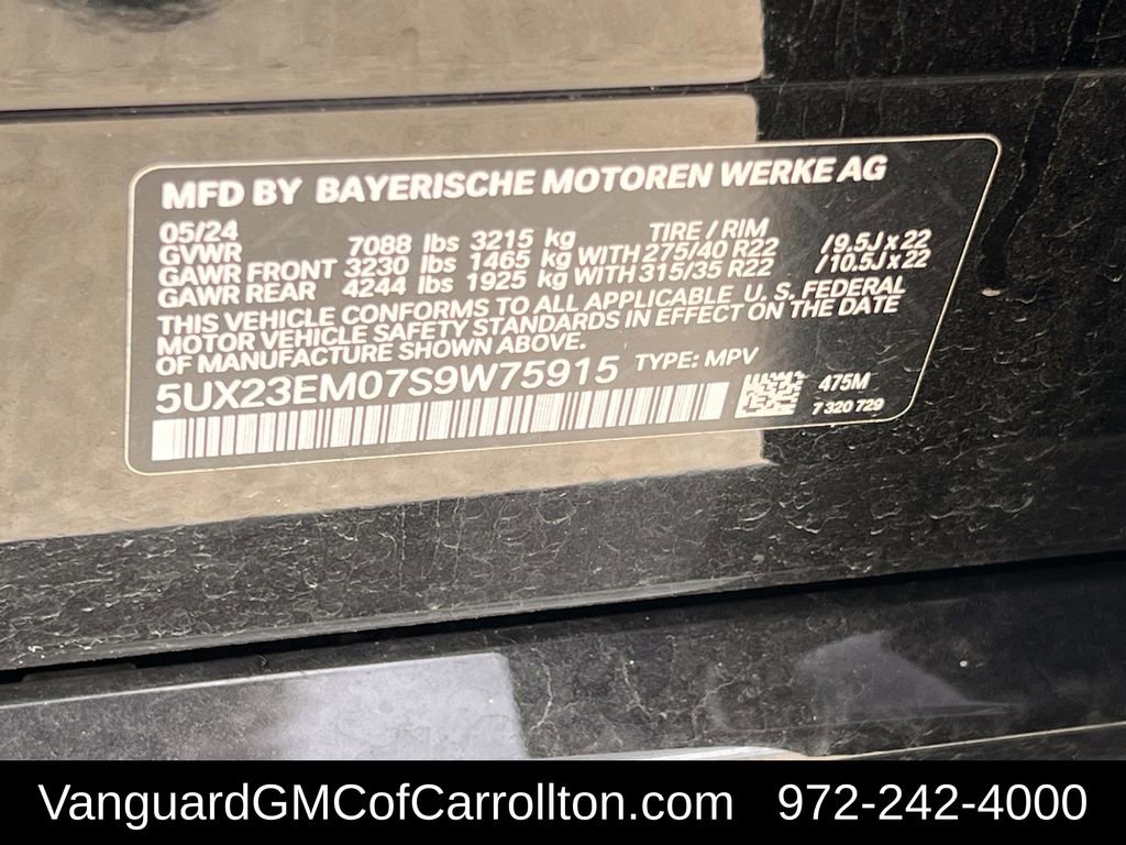 Used 2025 BMW X7 xDrive40i w/ M Sport Package image 37