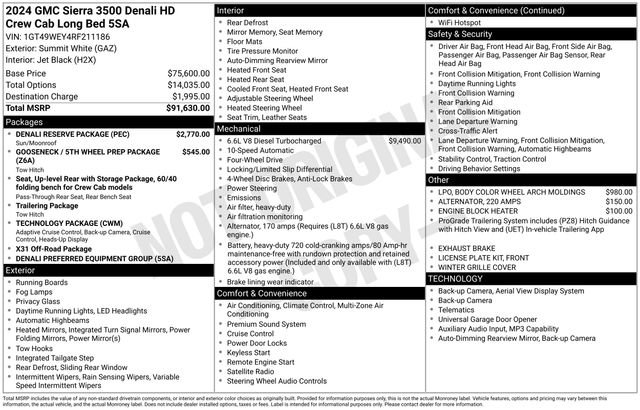 Used 2024 GMC Sierra 3500 Denali w/ Denali Reserve Package AWD/4WD image 33