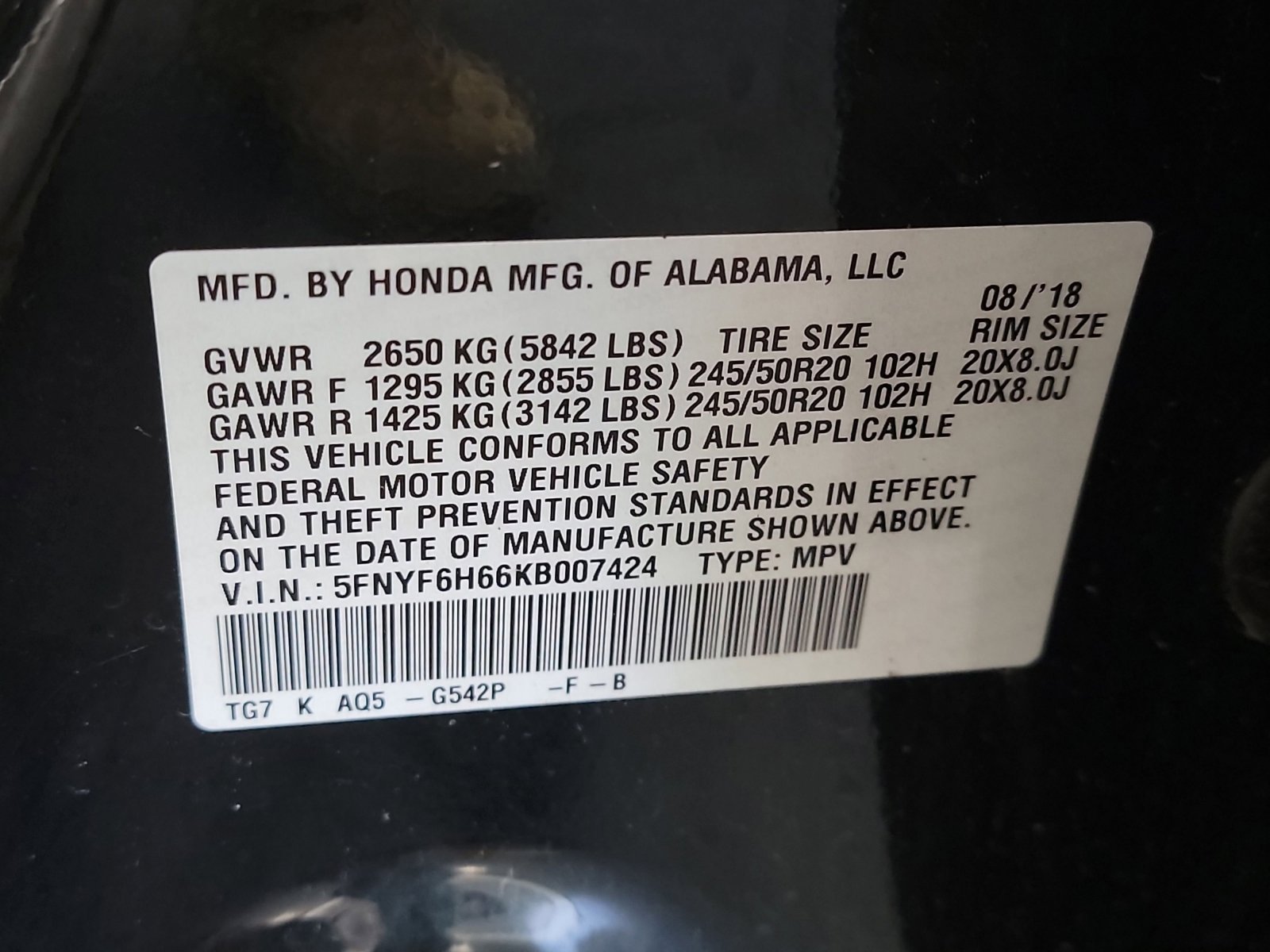 Used 2019 Honda Pilot Touring image 33