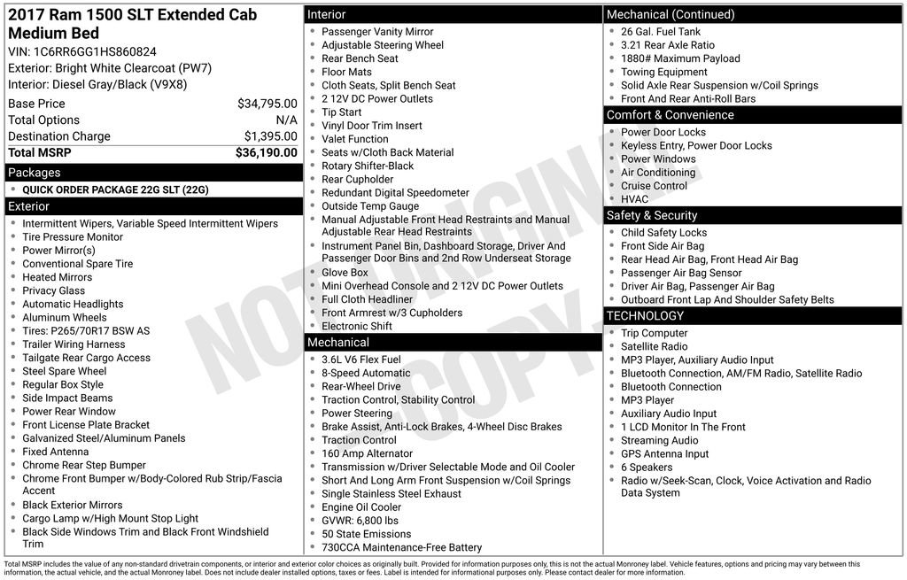 Used 2017 RAM 1500 Classic SLT image 7