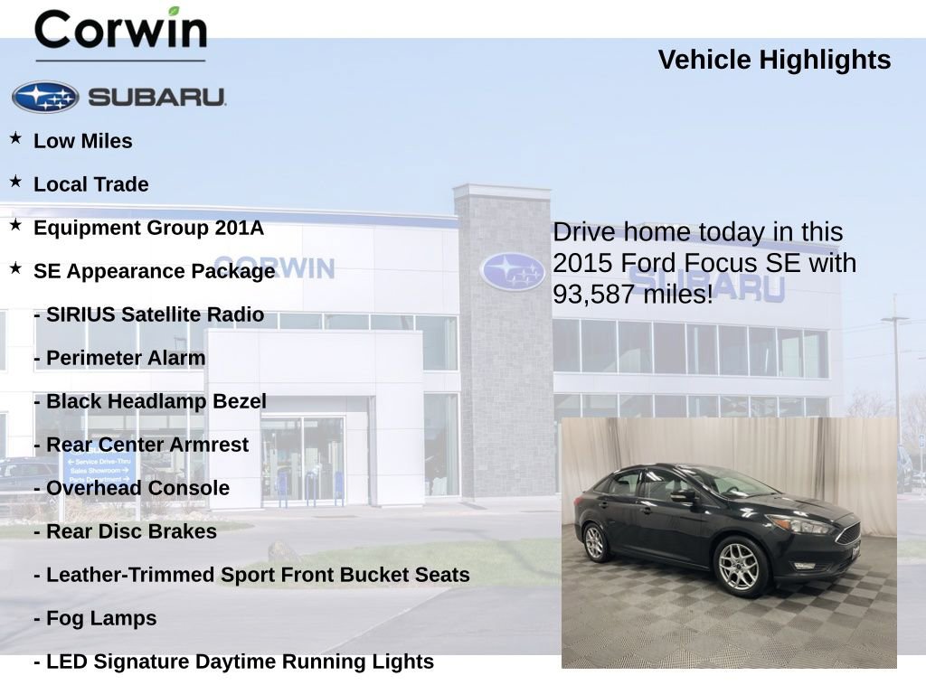 Used 2015 Ford Focus SE w/ Equipment Group 201A image 6