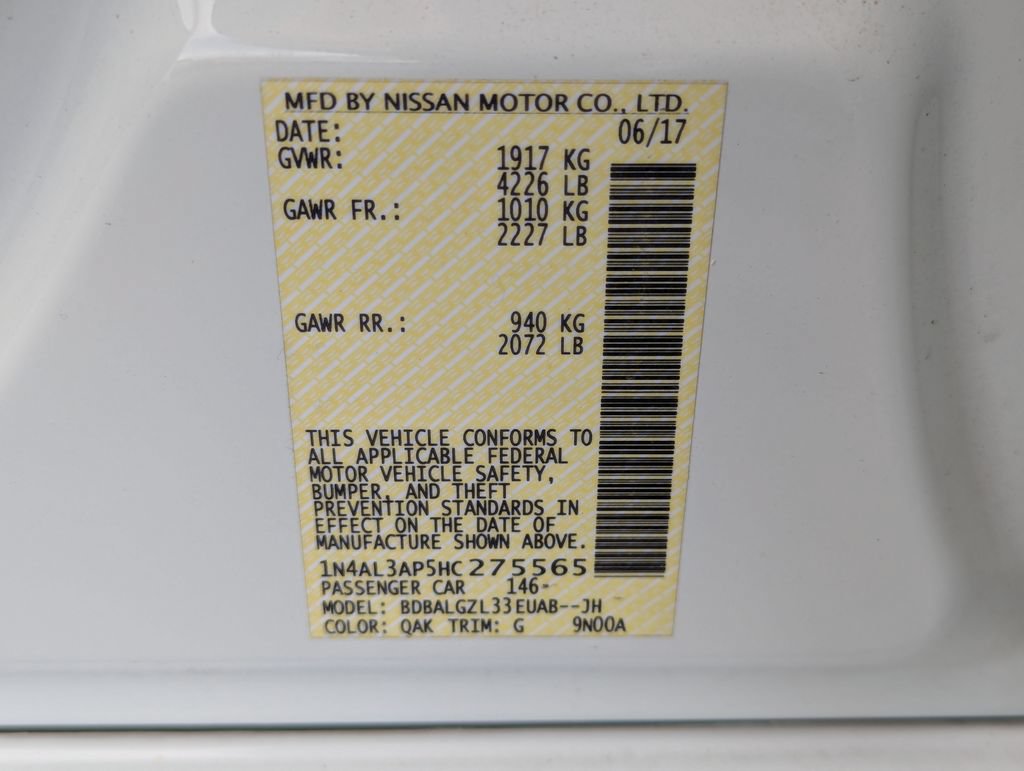 Used 2017 Nissan Altima 2.5 S w/ Power Driver Seat Package FWD image 34