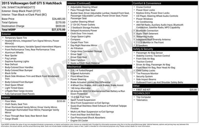 Used 2015 Volkswagen GTI S FWD image 11