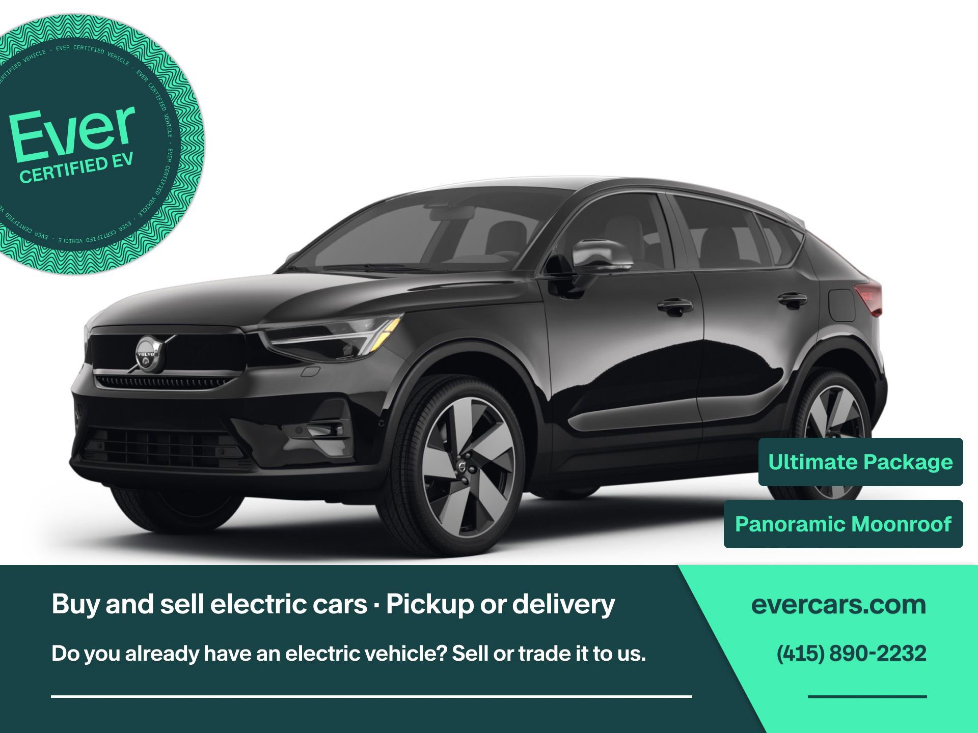 Used 2023 Volvo C40 P8 Recharge Ultimate w/ Protection Package Premier AWD/4WD image 1