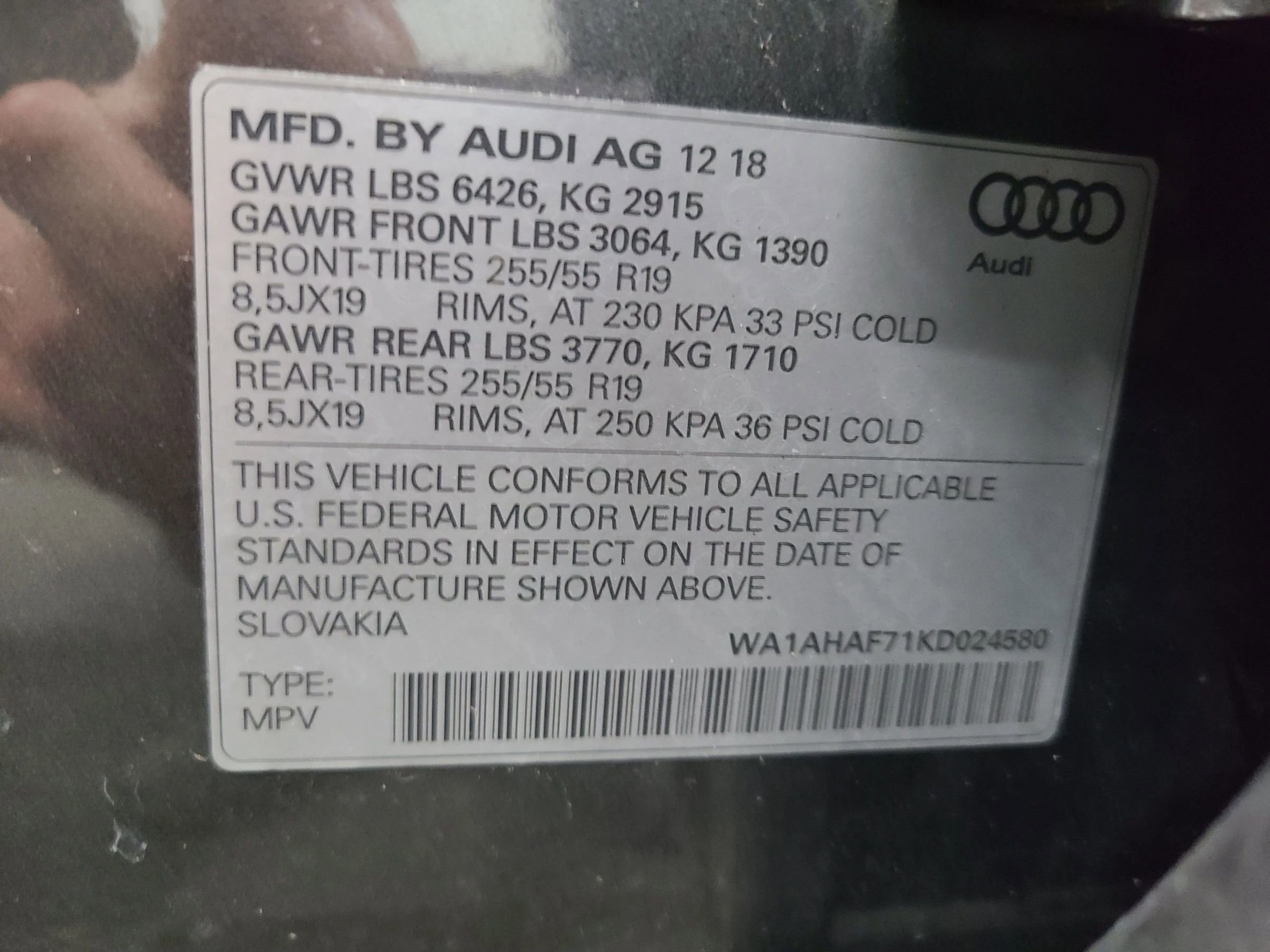 Used 2019 Audi Q7 2.0T Premium w/ Convenience Package image 3