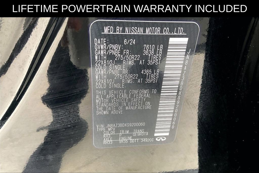 Certified 2025 INFINITI QX80 Luxe image 44