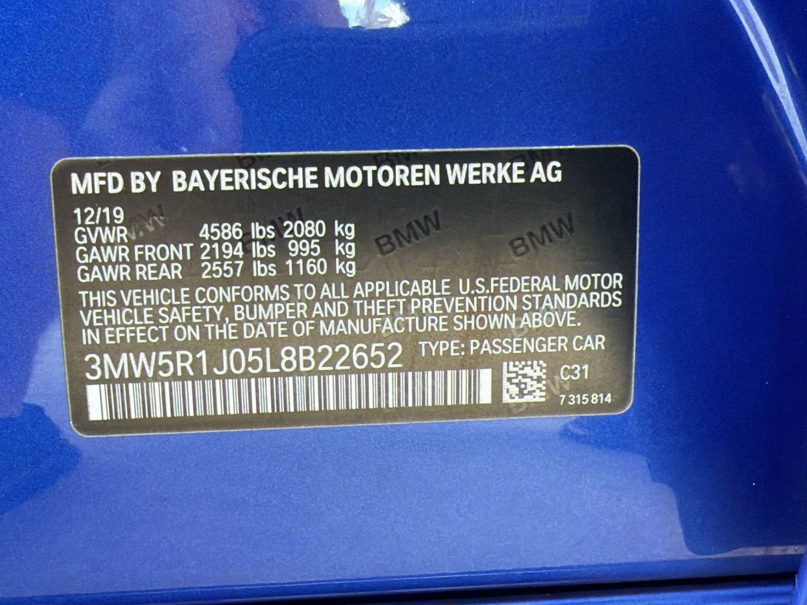 Used 2020 BMW 330i Sedan w/ M Sport Package image 21