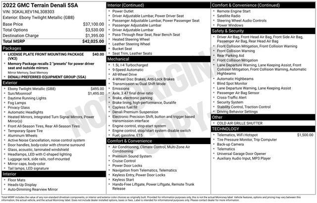 Certified 2022 GMC Terrain Denali image 32