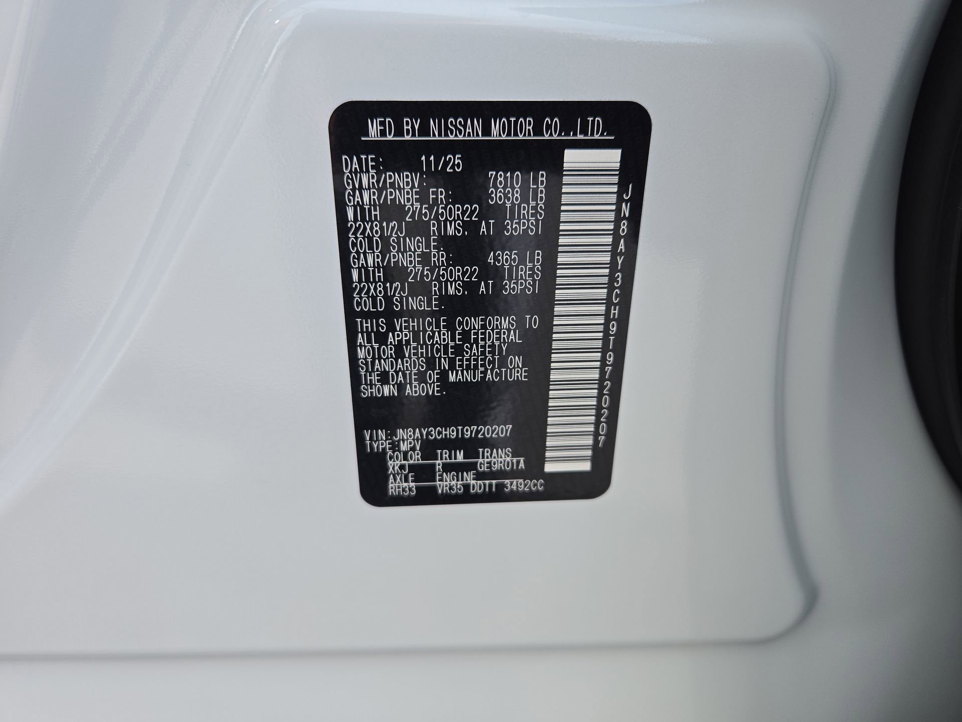 New 2026 Nissan Armada Platinum Reserve image 39