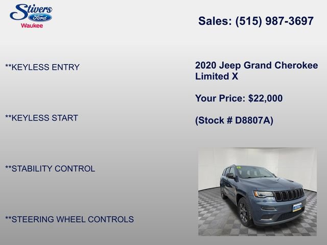 Used 2020 Jeep Grand Cherokee Limited X image 21
