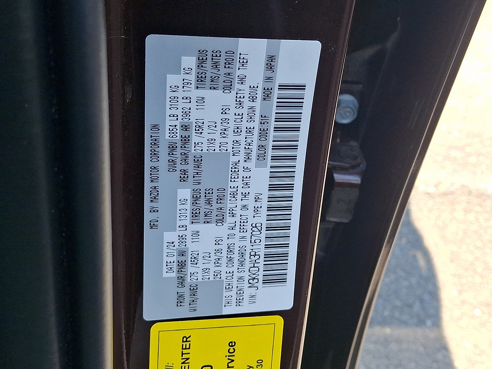 Certified 2024 MAZDA CX-90 Plug-In Hybrid w/ Premium Pkg AWD/4WD image 33