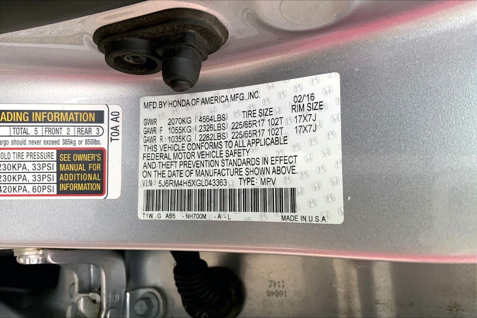 Used 2016 Honda CR-V EX image 34