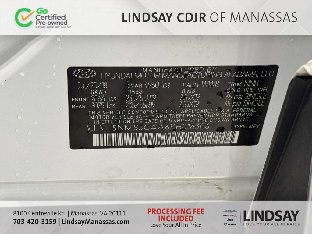 Used 2019 Hyundai Santa Fe Limited AWD/4WD image 33