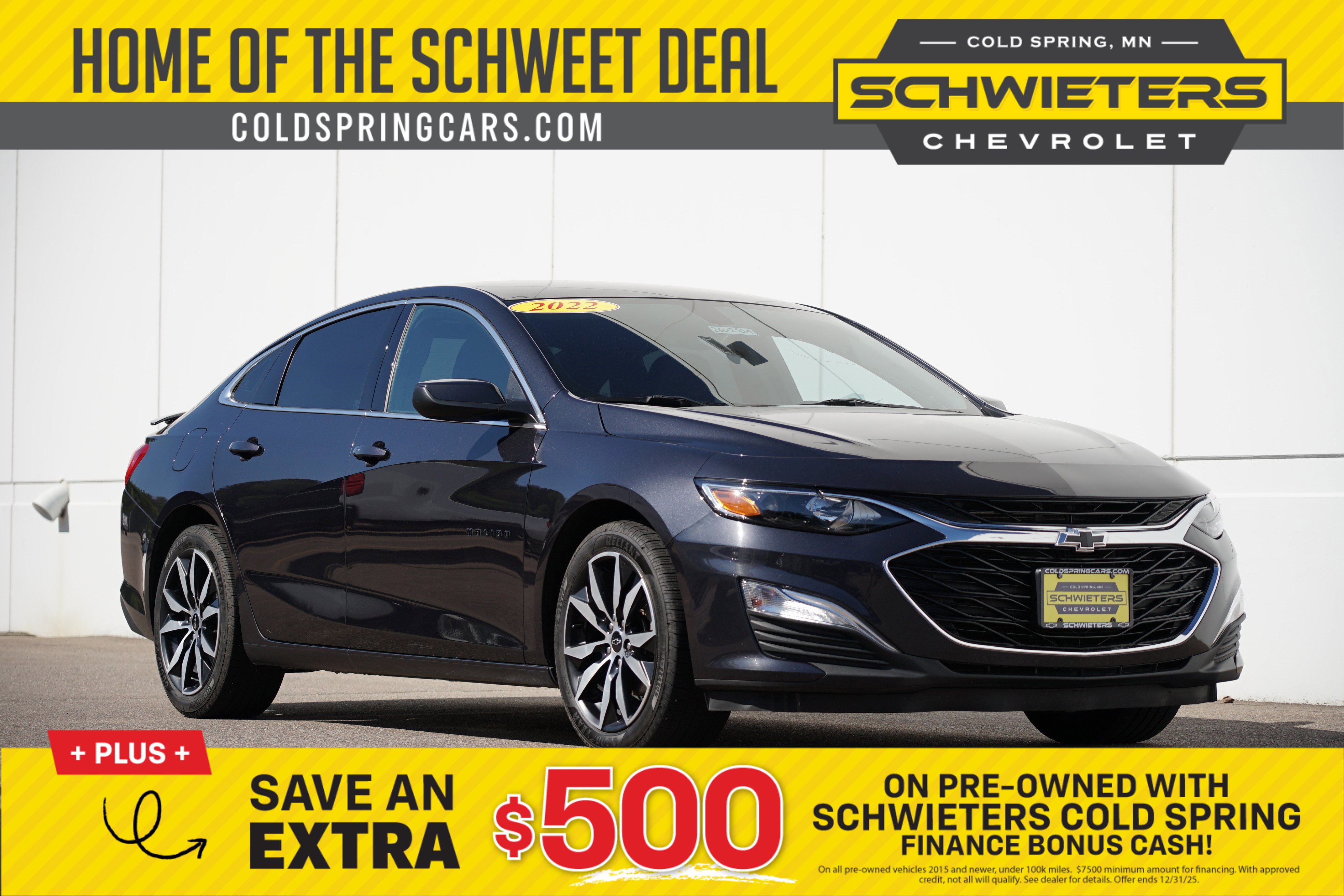 Used 2022 Chevrolet Malibu RS w/ LPO, Convenience Package 1